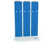 Cloakroom locker Z-shaped doors ALSIN with feet 1920 x 1200 x 500